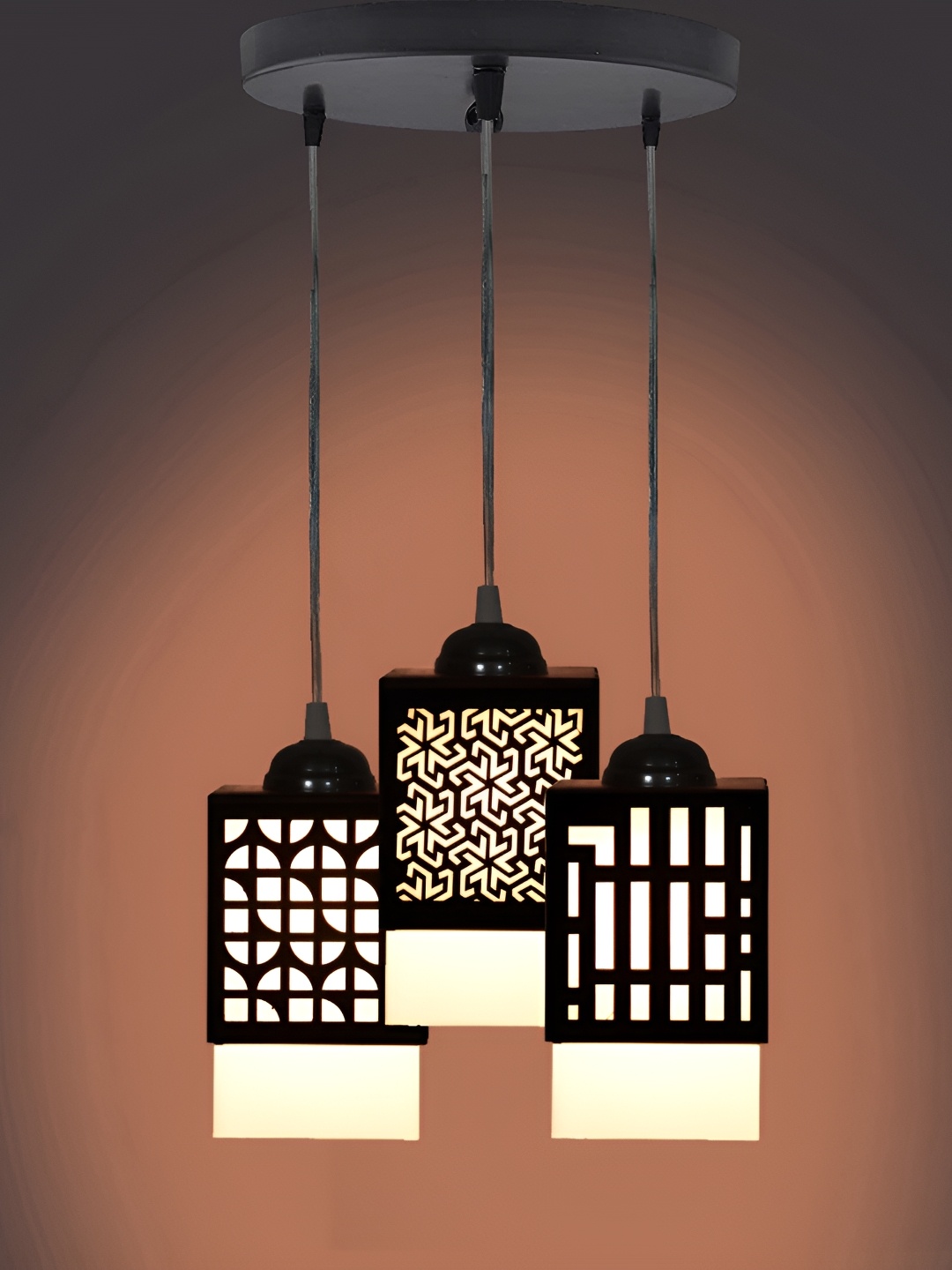 

1ST TIME Black & Grey Textured Contemporary Ceiling Lamp