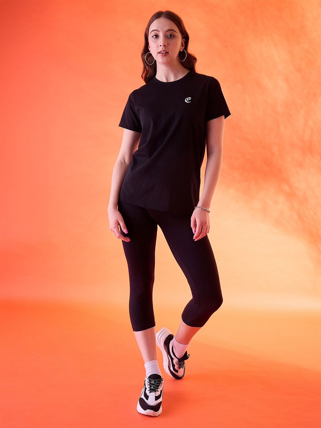 

EDRIO Round Neck Short Sleeves Cotton Casual T-shirt, Black