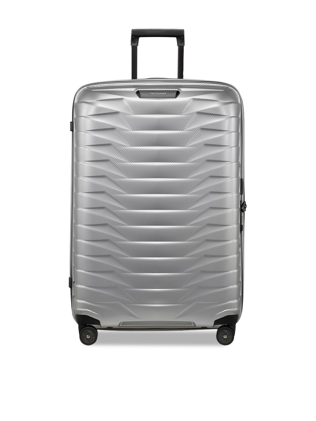 

Samsonite Proxis Textured Hard-Sided Large Trolley Bag 75 cms, Silver