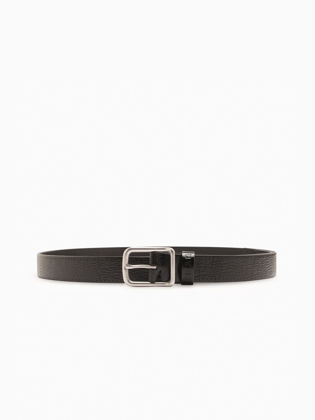 

THE BEAR HOUSE Men Textured Belt, Black