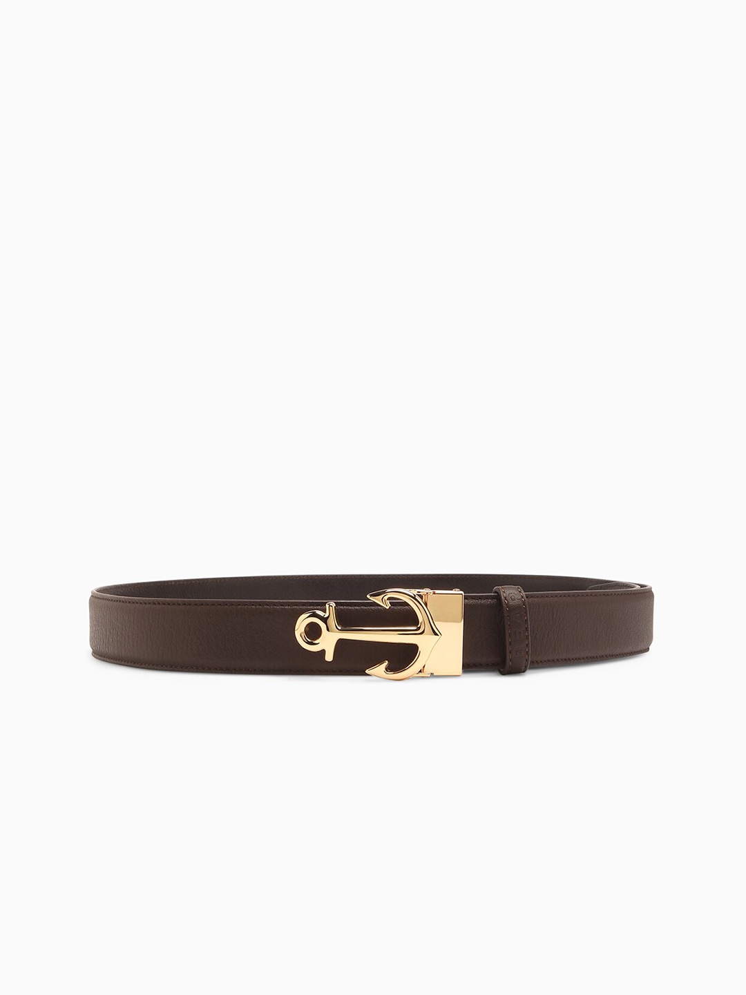 

THE BEAR HOUSE Men Textured Reversible Belt, Brown