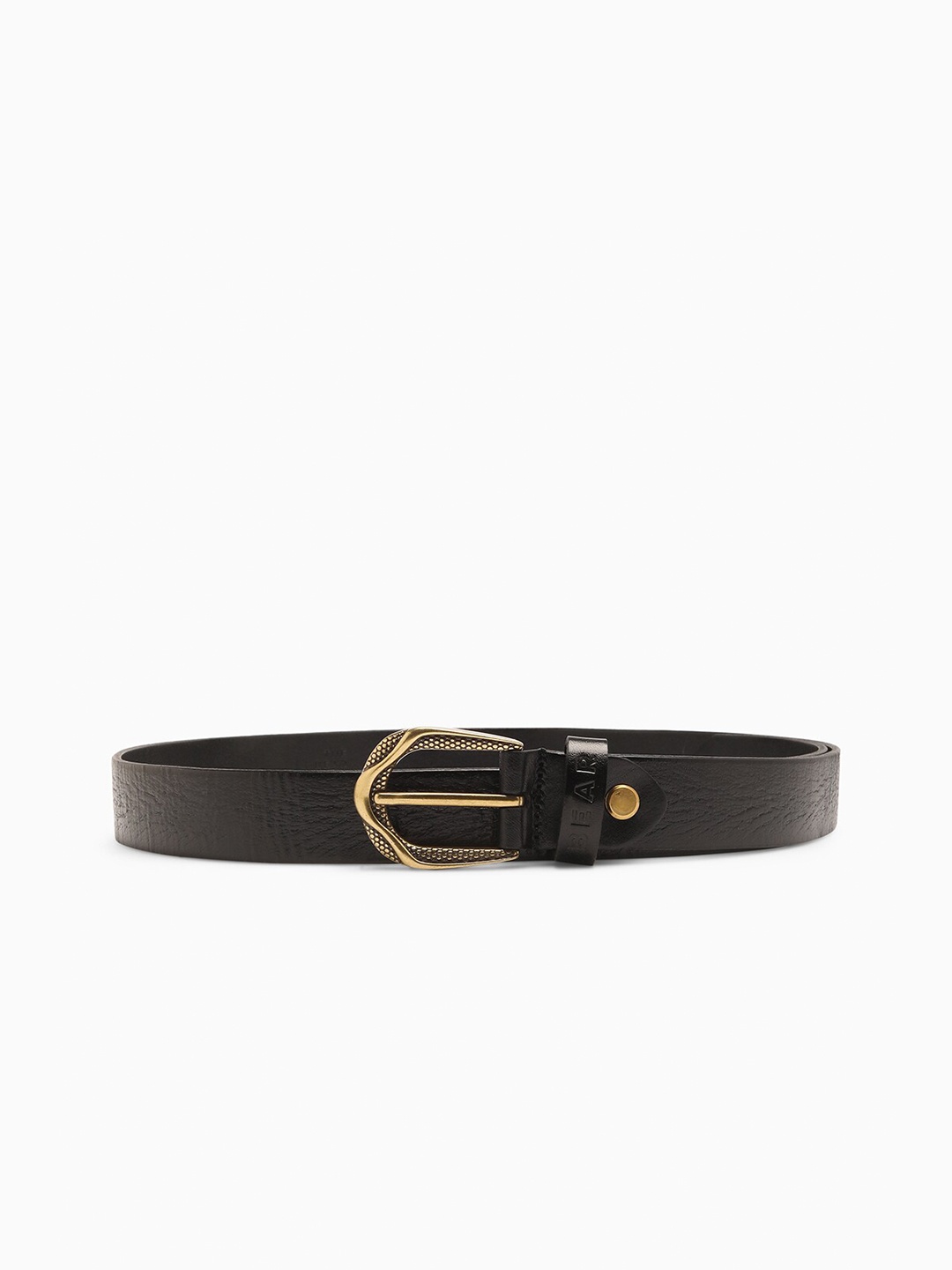 

THE BEAR HOUSE Men Textured Belt, Black