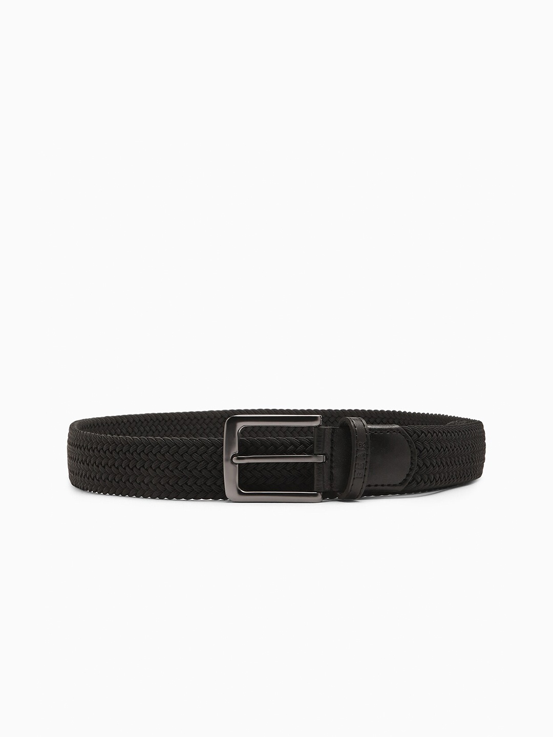 

THE BEAR HOUSE Men Braided Belt, Black