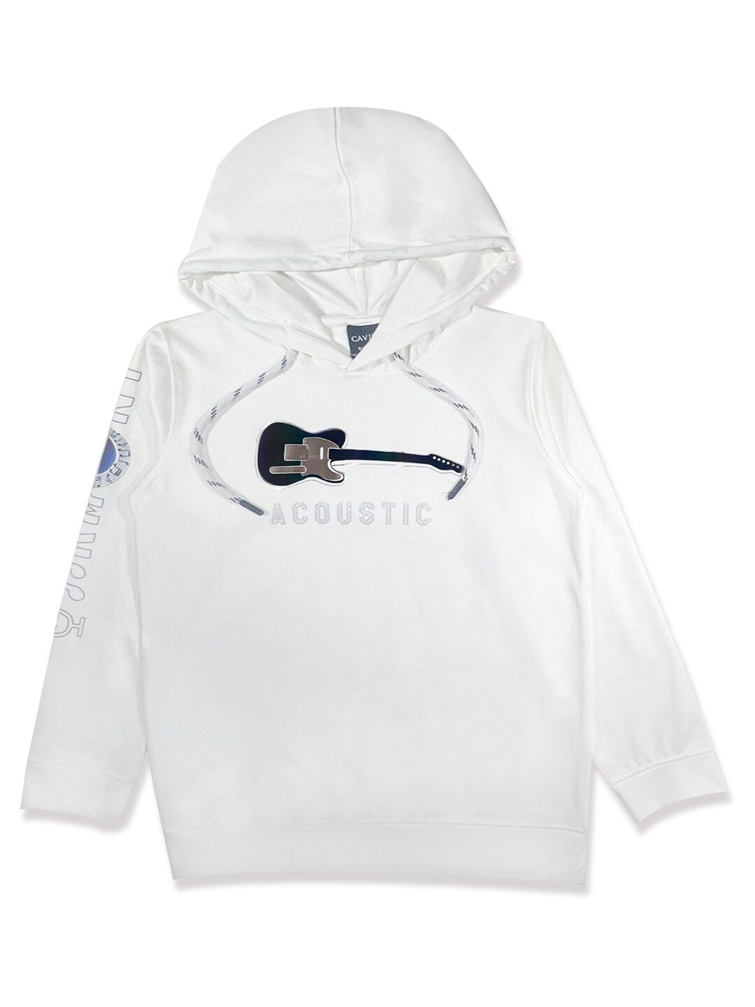 

CAVIO Boys Hooded T-shirt, White