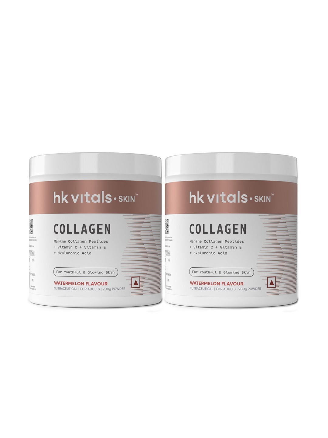 

HK VITALS Set Of 2 Skin Radiance Collagen Powder With Vitamin C - 200g Each-Watermelon, Red