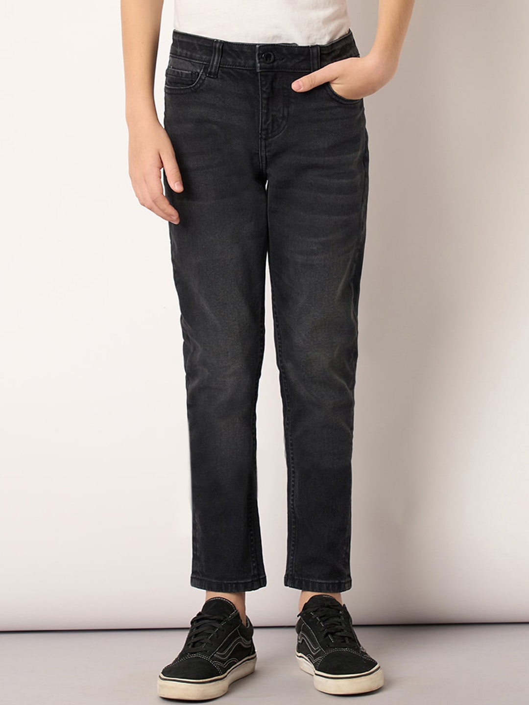 

Jack & Jones Junior Boys Slim Fit Light Fade Jeans, Grey