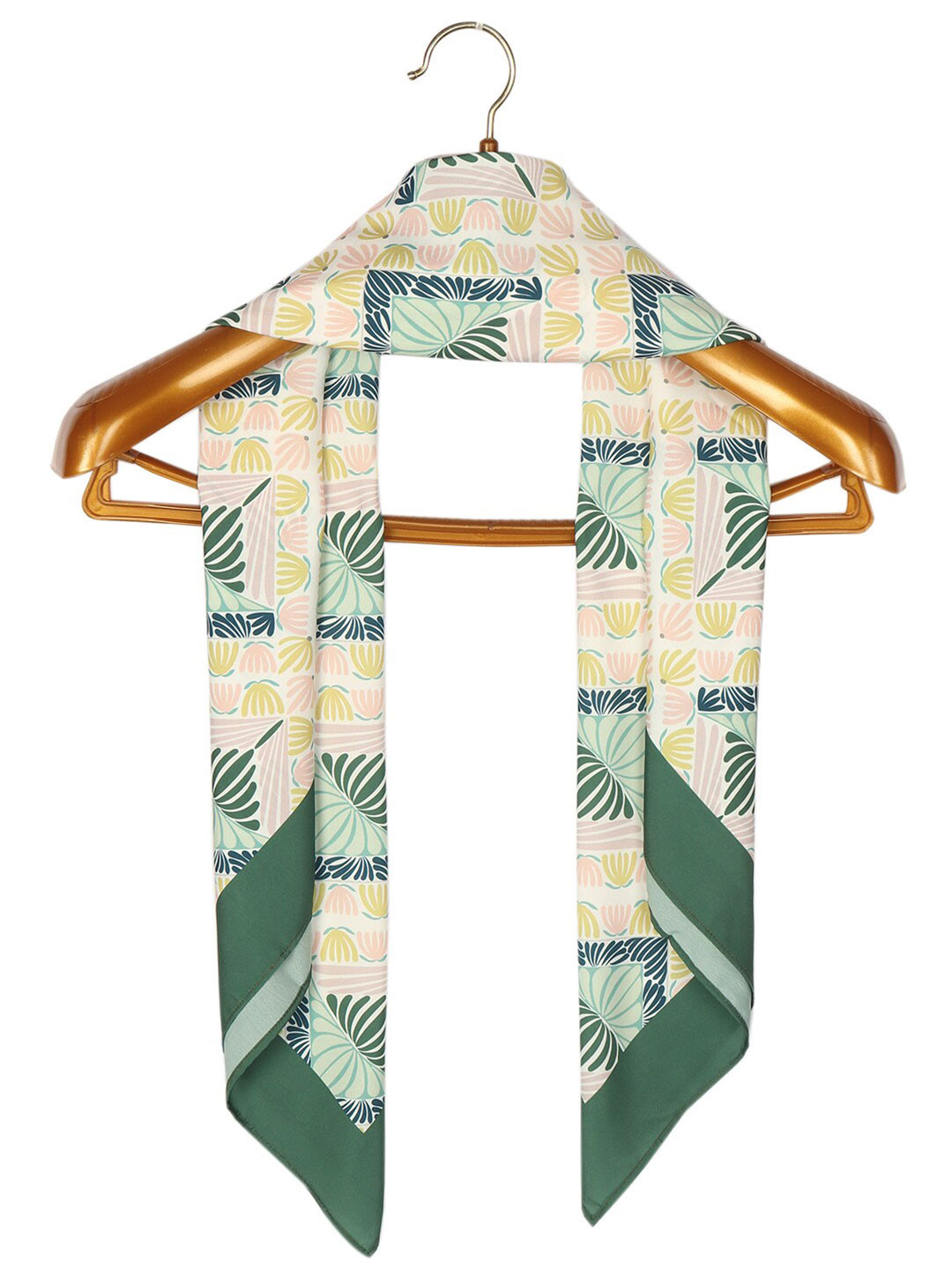 

Beau Design Women Printed Scarf, Mustard