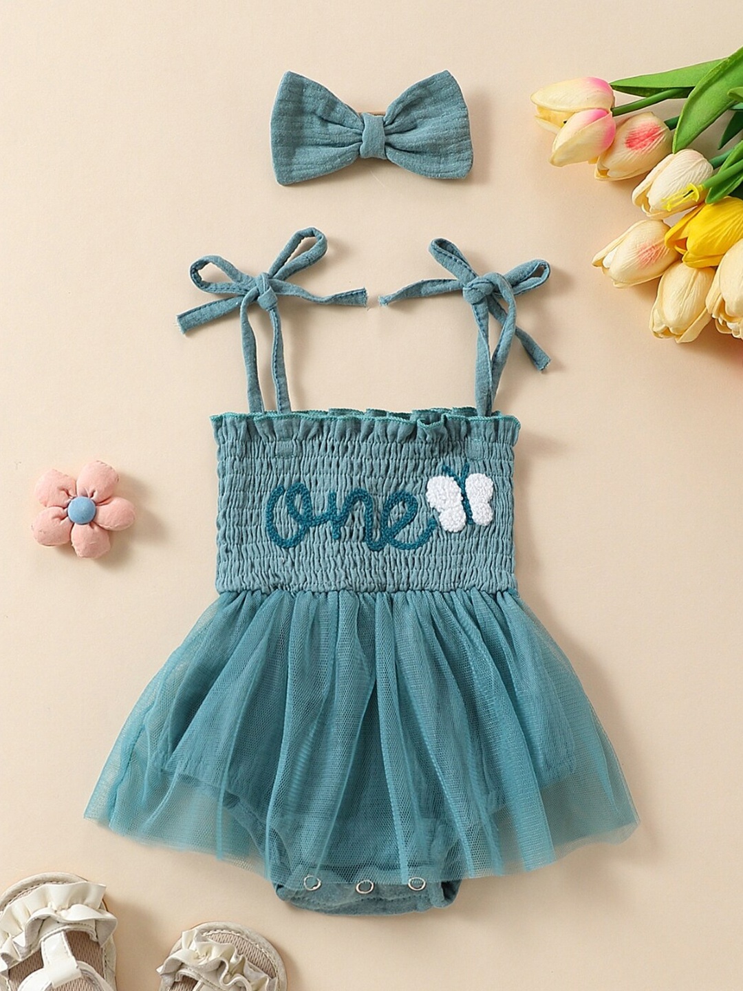 

StyleCast Girls Blue Shoulder Straps Fit & Flare Dress