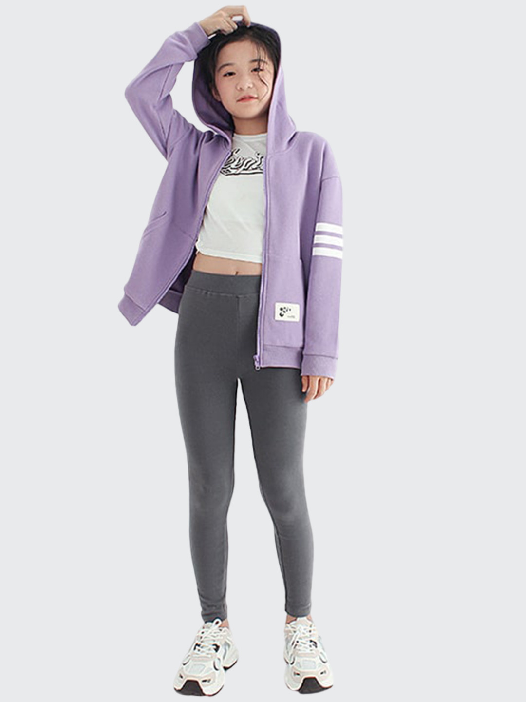 

StyleCast x Revolte Girls Hood Bomber Jacket, Purple