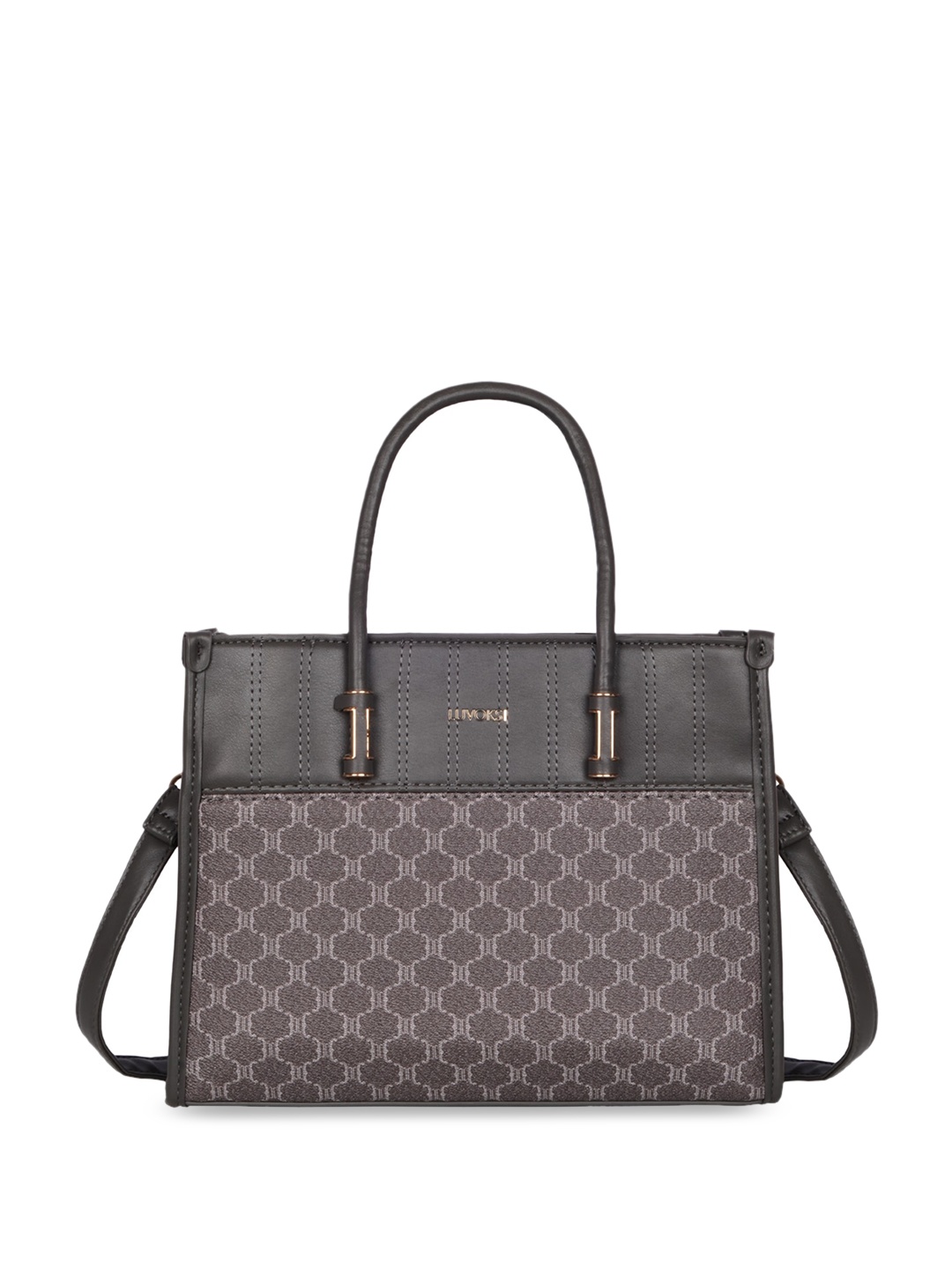 

Luvoksi Caseti Textured Structured Handheld Bag, Grey