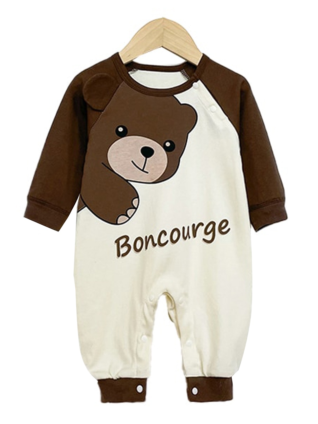 

StyleCast x Revolte Infant Boys Printed Cotton Romper, Brown