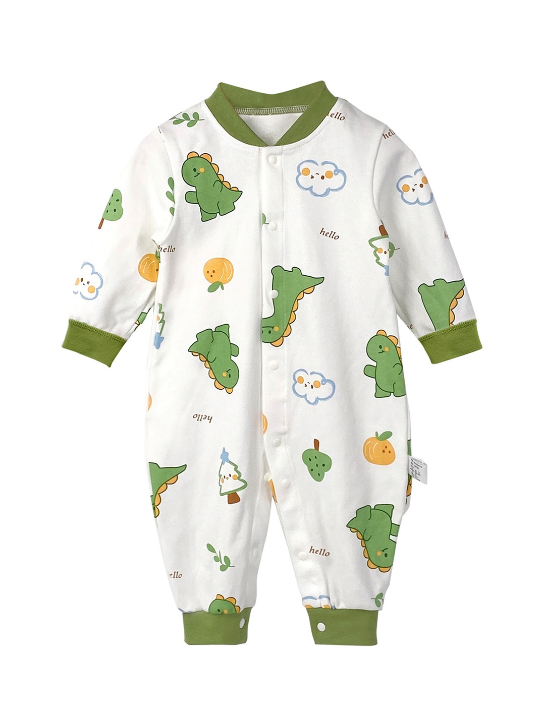 

StyleCast x Revolte Infant Boys Printed Cotton Romper, White