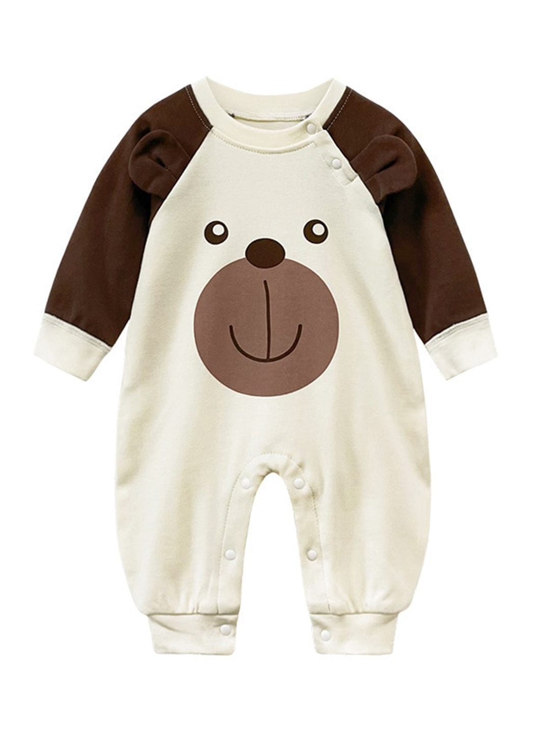 

StyleCast x Revolte Infant Boys Conversational Printed Cotton Romper, White
