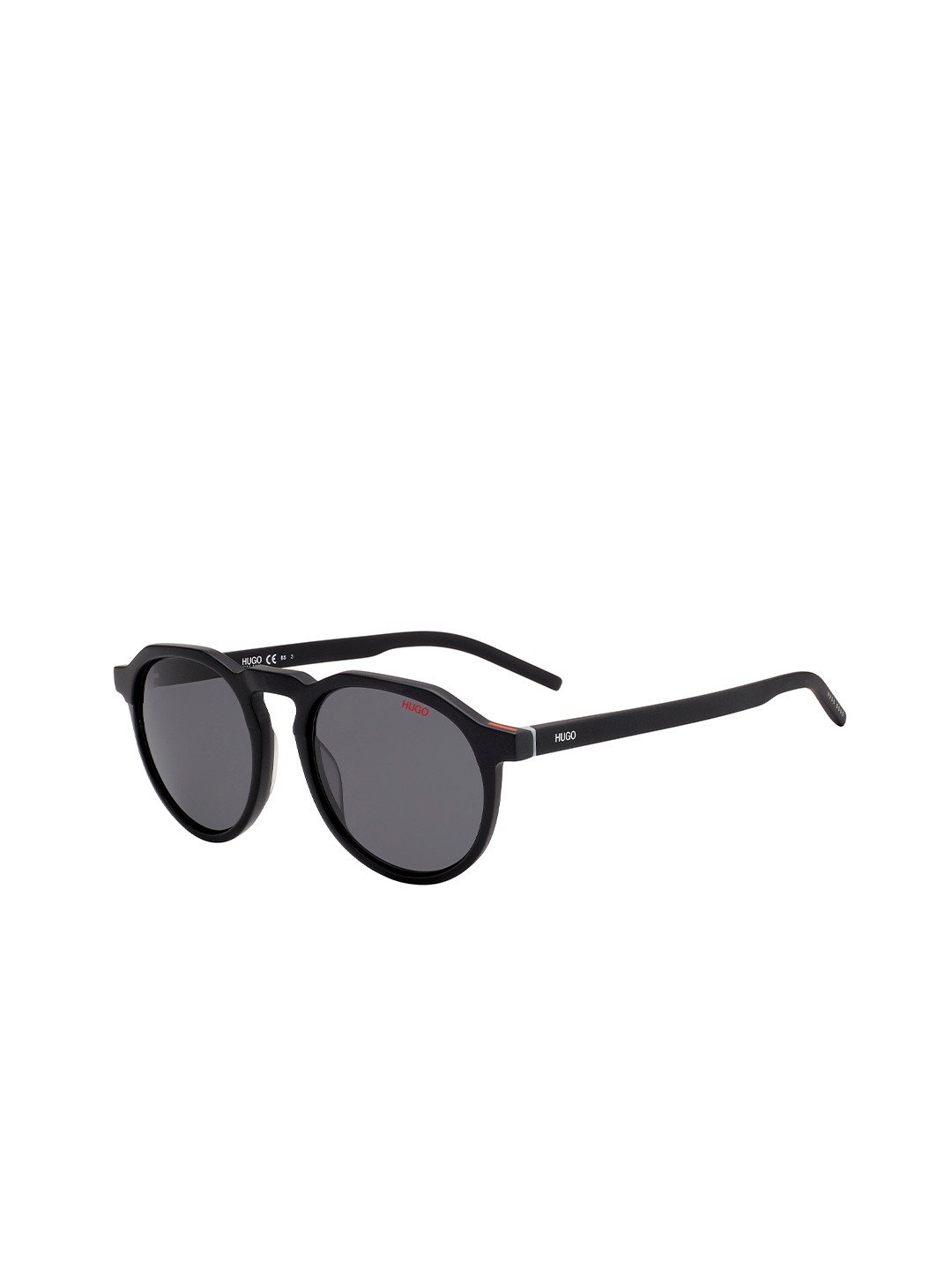 

HUGO Men Round Sunglasses with UV Protected Lens 20300600352IR, Grey