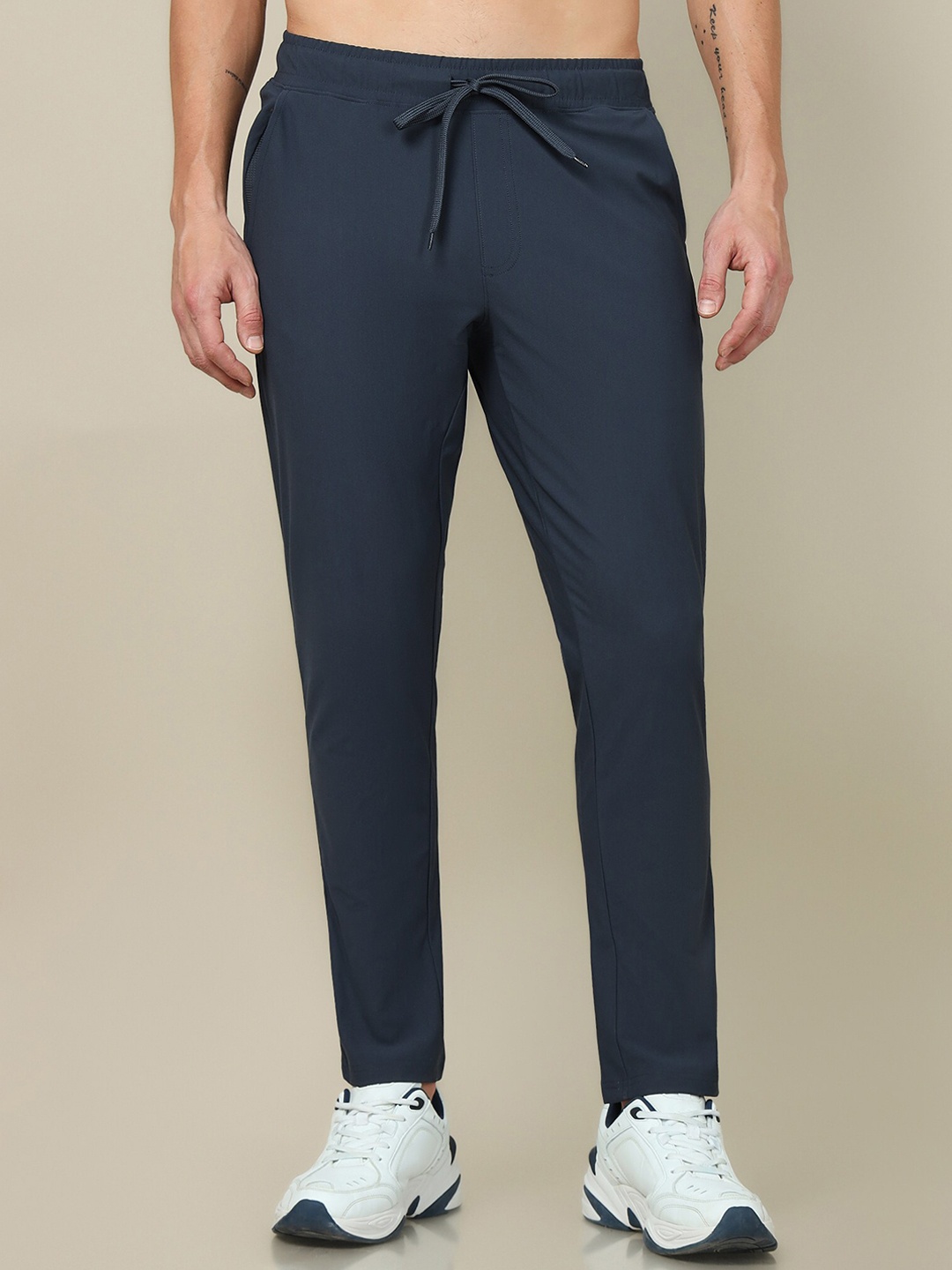 

Technosport Men SS'24 Slim Fit Mid-Rise Rapid Dry Track Pants, Charcoal