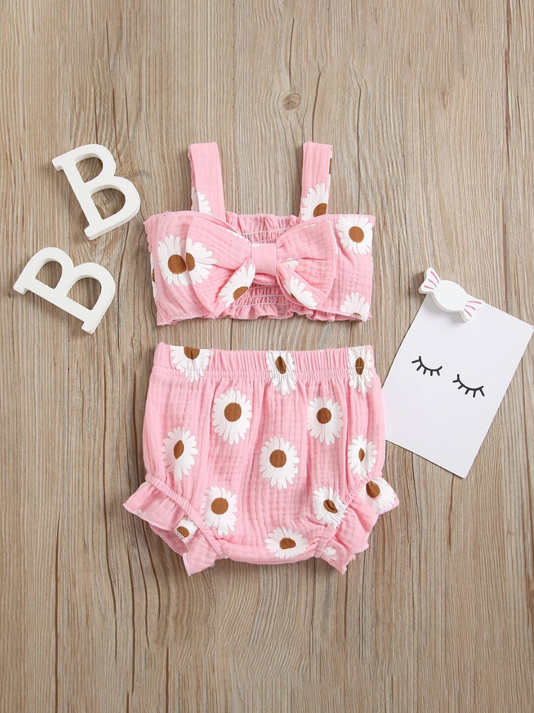 

StyleCast Girls Printed Top with Shorts, Pink