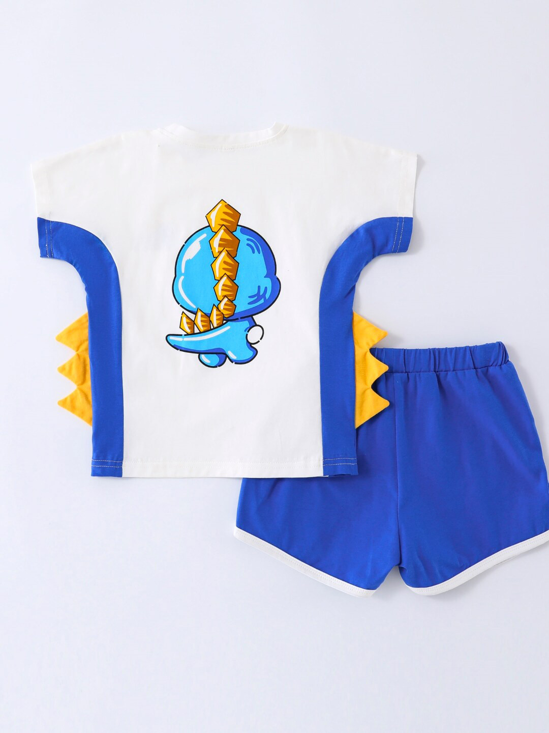 

StyleCast Girls Printed Pure Cotton Top with Shorts, White