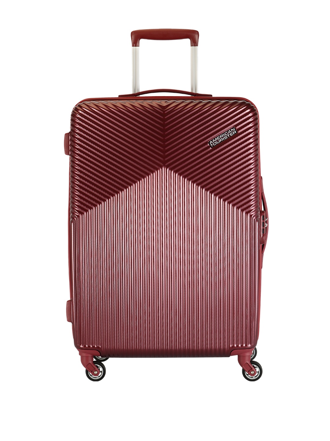 

AMERICAN TOURISTER Georgia Textured Medium Trolley Suitcase, Maroon