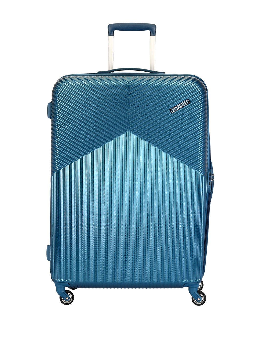 

AMERICAN TOURISTER GEORGIA Self-Striped Hard Sided Cabin Trolley Suitcase, Blue