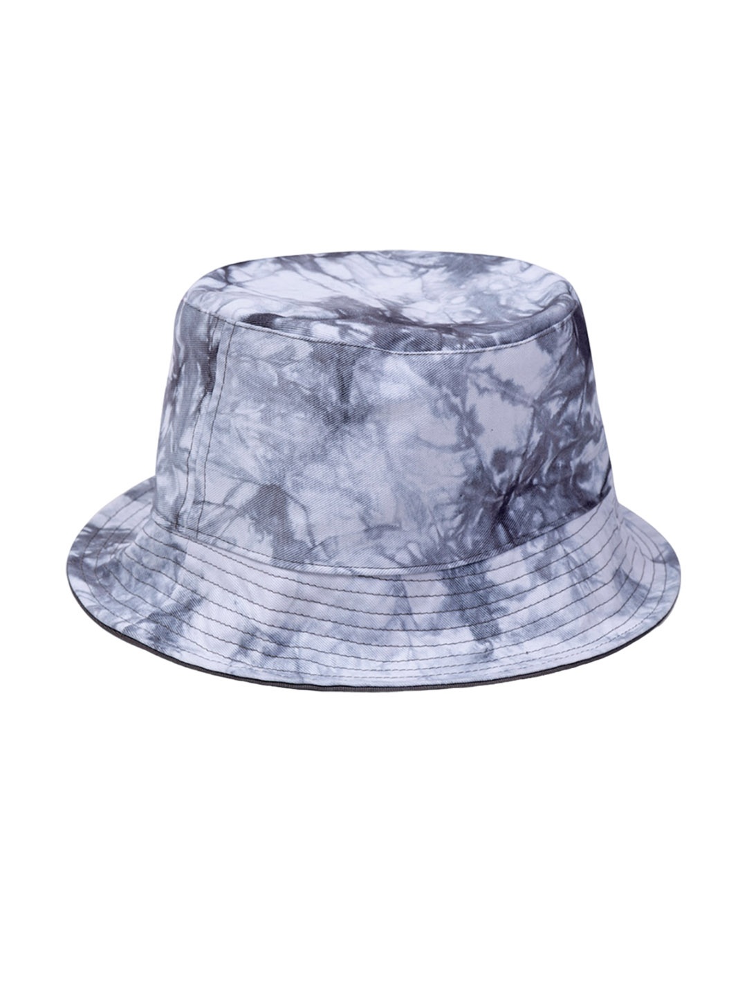 

Omtex Unisex Tie & Dye Cotton Reversible Bucket Hat, Grey