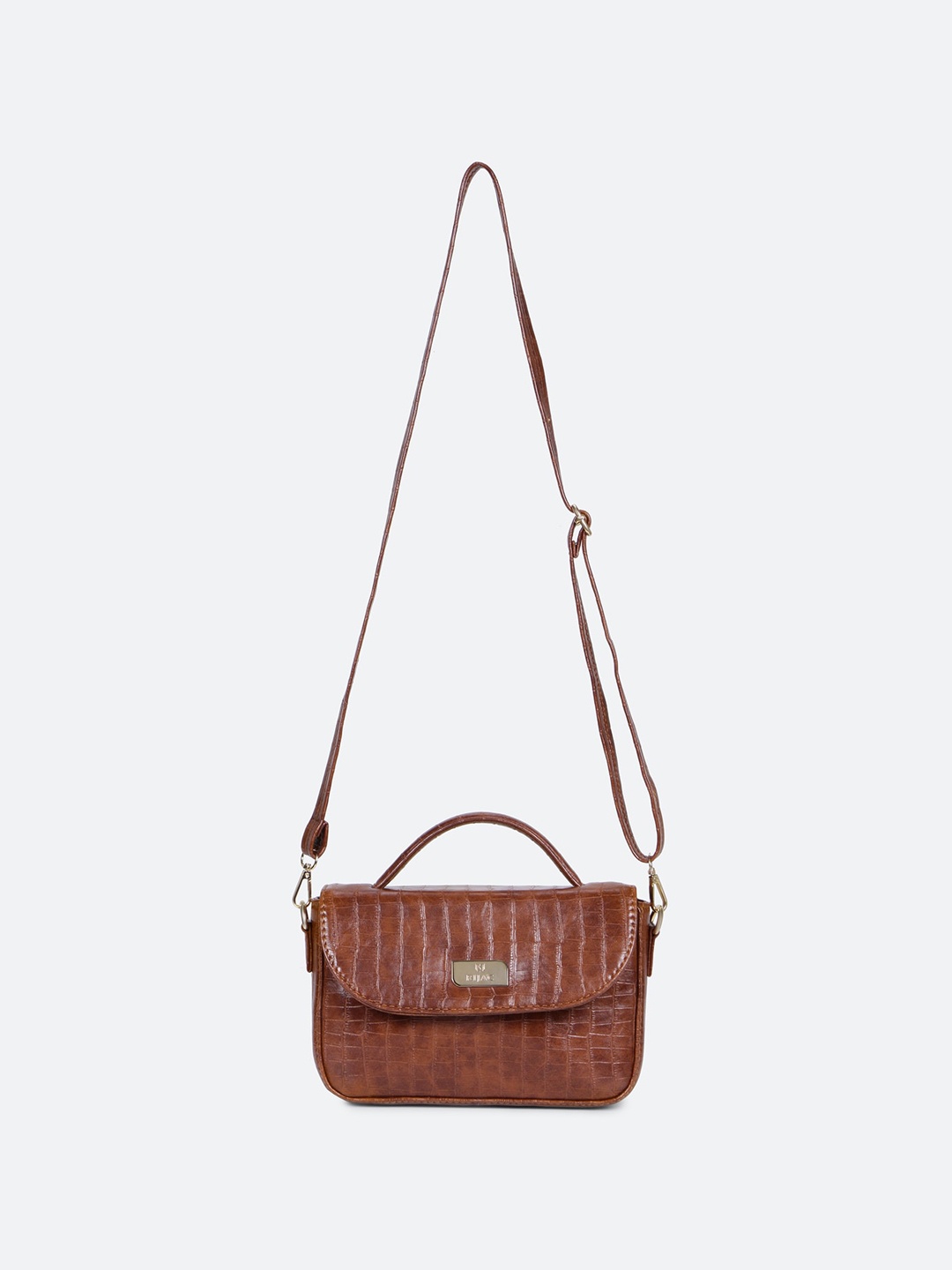 

RIJAC Textured Structured Sling Bag, Tan