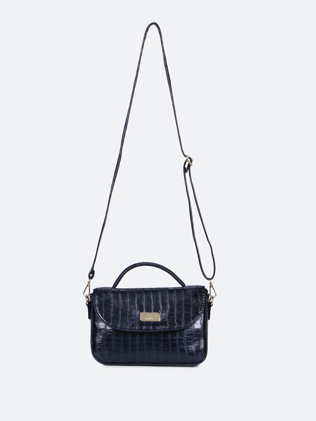 

RIJAC Textured Structured Sling Bag, Blue