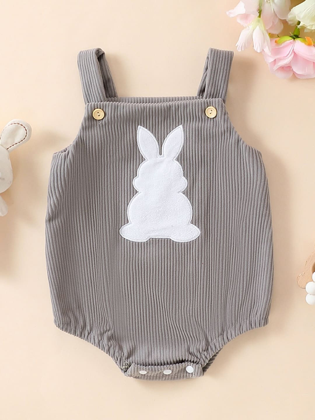 

StyleCast Infant Girls Grey Ribbed Sleeveless Bodysuit