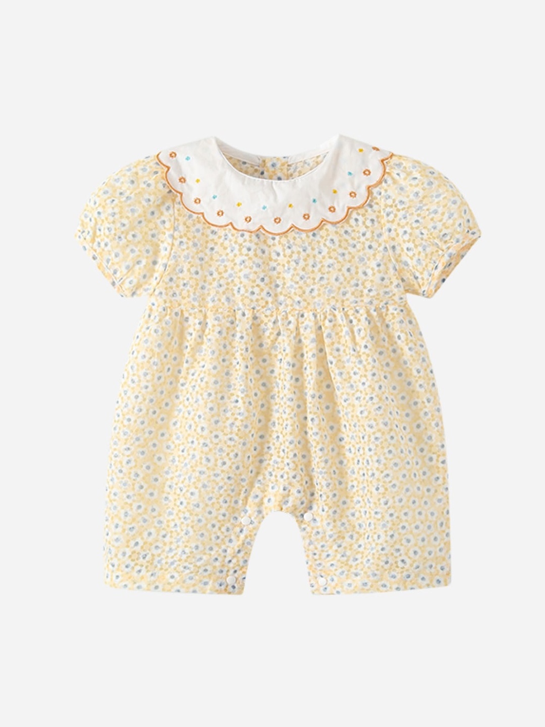 

StyleCast Infant Girls Yellow Printed Romper