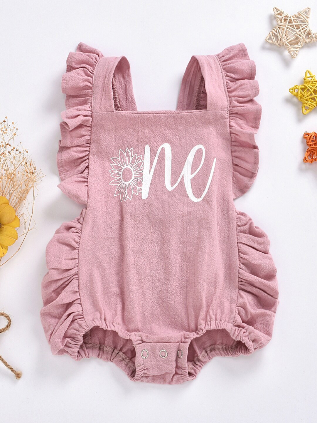 

StyleCast Infant Girls Printed Bodysuit, Peach