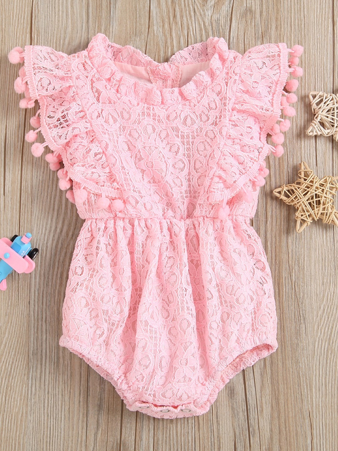 

StyleCast Infant Girls Pink Self-Design Bodysuit