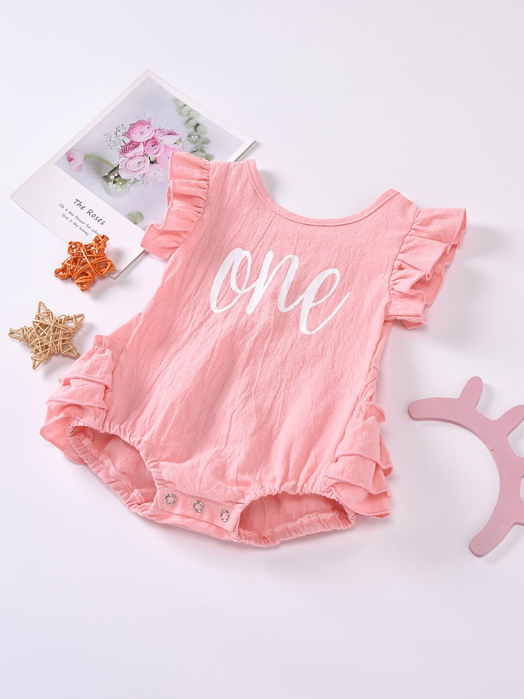 

StyleCast Infant Girls Printed Bodysuit, Pink