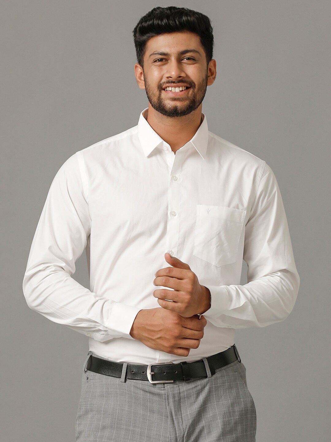 

Ramraj Premium Long Sleeves Formal Shirt, White