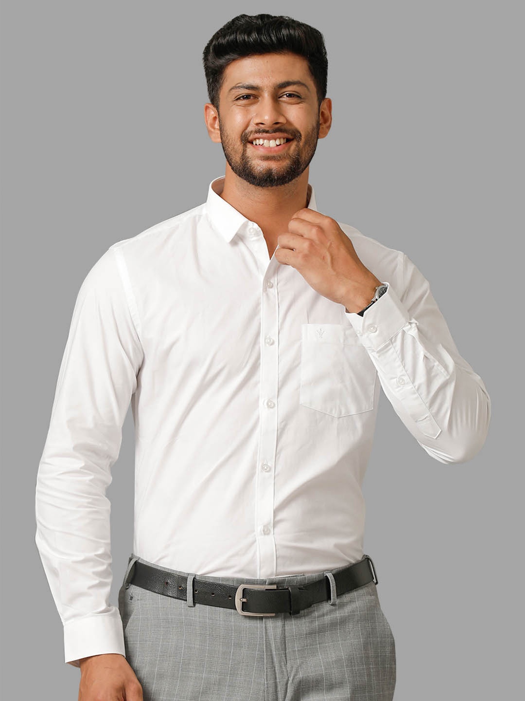 

Ramraj Premium Long Sleeves Formal Shirt, White