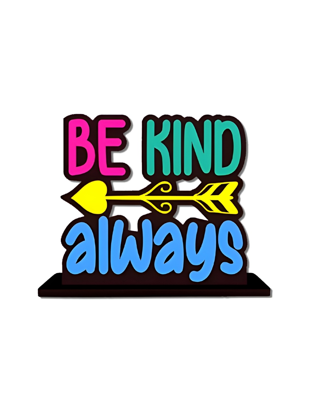 

Phirki Studio Be Kind Always Motivational Quotes Table Decorative Showpiece, Blue