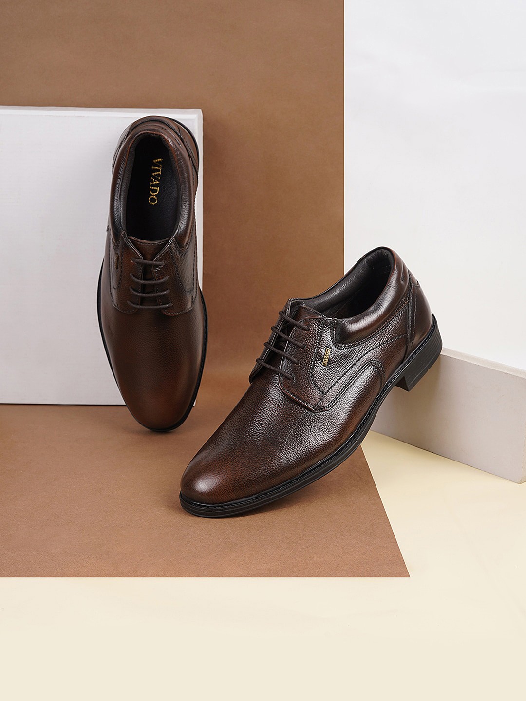

WALKWAY by Metro Men Leather Formal Derbys, Brown