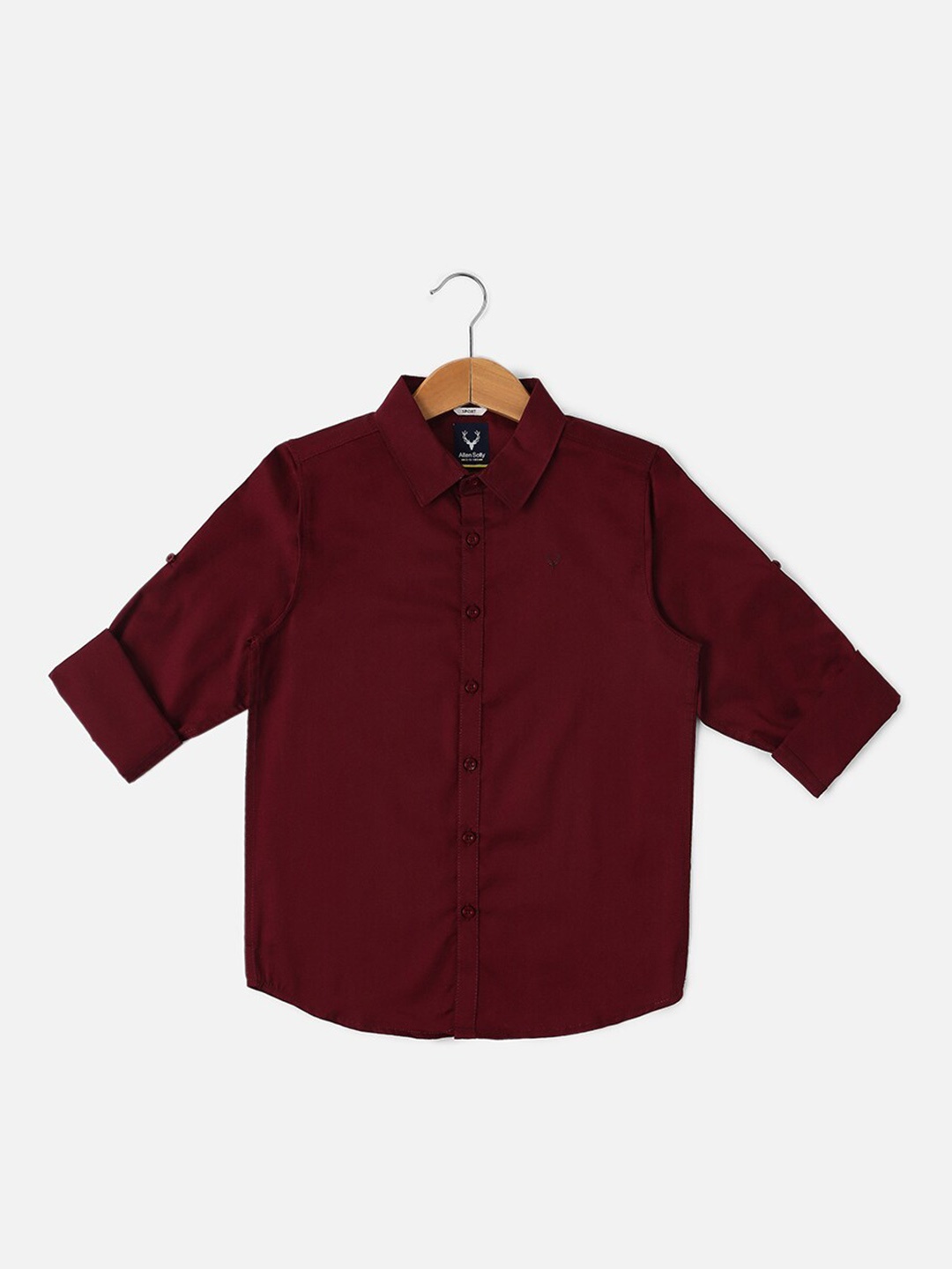 

Allen Solly Junior Boys Slim Fit Cotton Opaque Casual Shirt, Maroon