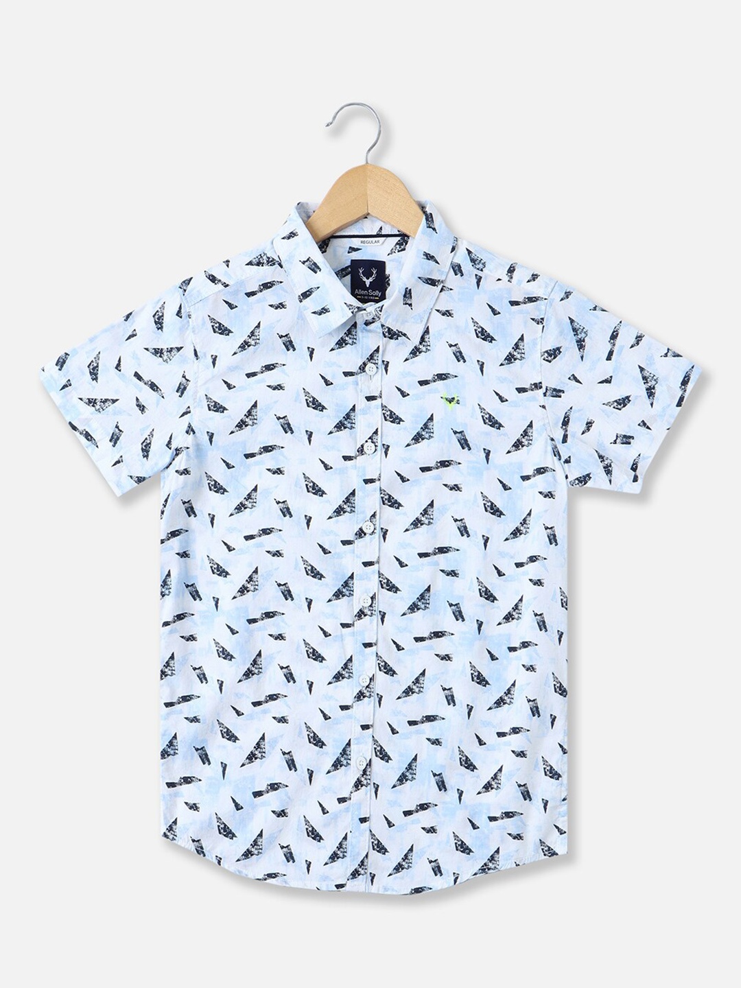 

Allen Solly Junior Boys Geometric Printed Cotton Opaque Casual Shirt, Blue