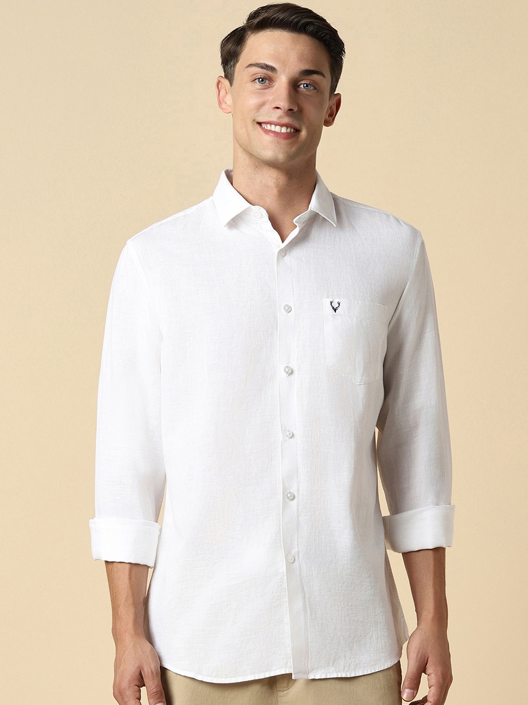 

Allen Solly Slim Fit Cotton Casual Shirt, White