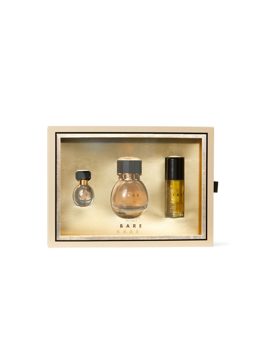 

Victoria's Secret Women 3-Pieces Bare Luxe Fine Fragrance Gift Set, Gold