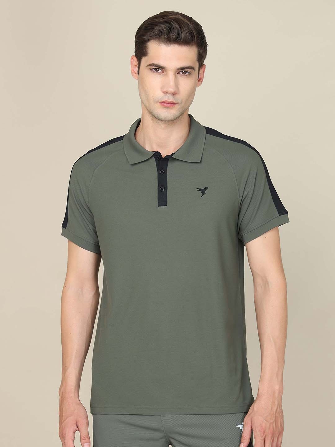 

Technosport SS'24 Polo Collar Short Sleeves Anti Static Slim Fit T-shirt, Grey