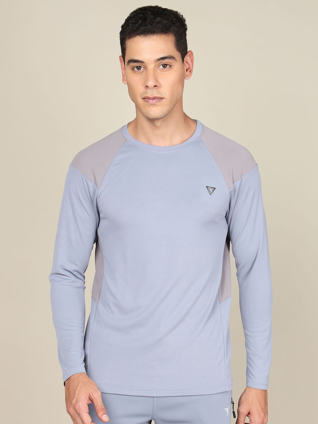 

Technosport Colorblocked Slim Fit Active T-shirt, Purple
