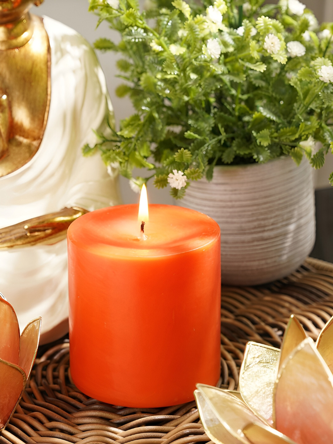 

Pure Home and Living Orange Playful Berries Pillar Candle