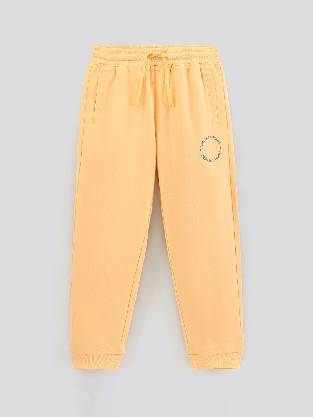 

Honeyhap Girls Bio Wash Pure Cotton Jogger Lounge Pants, Beige