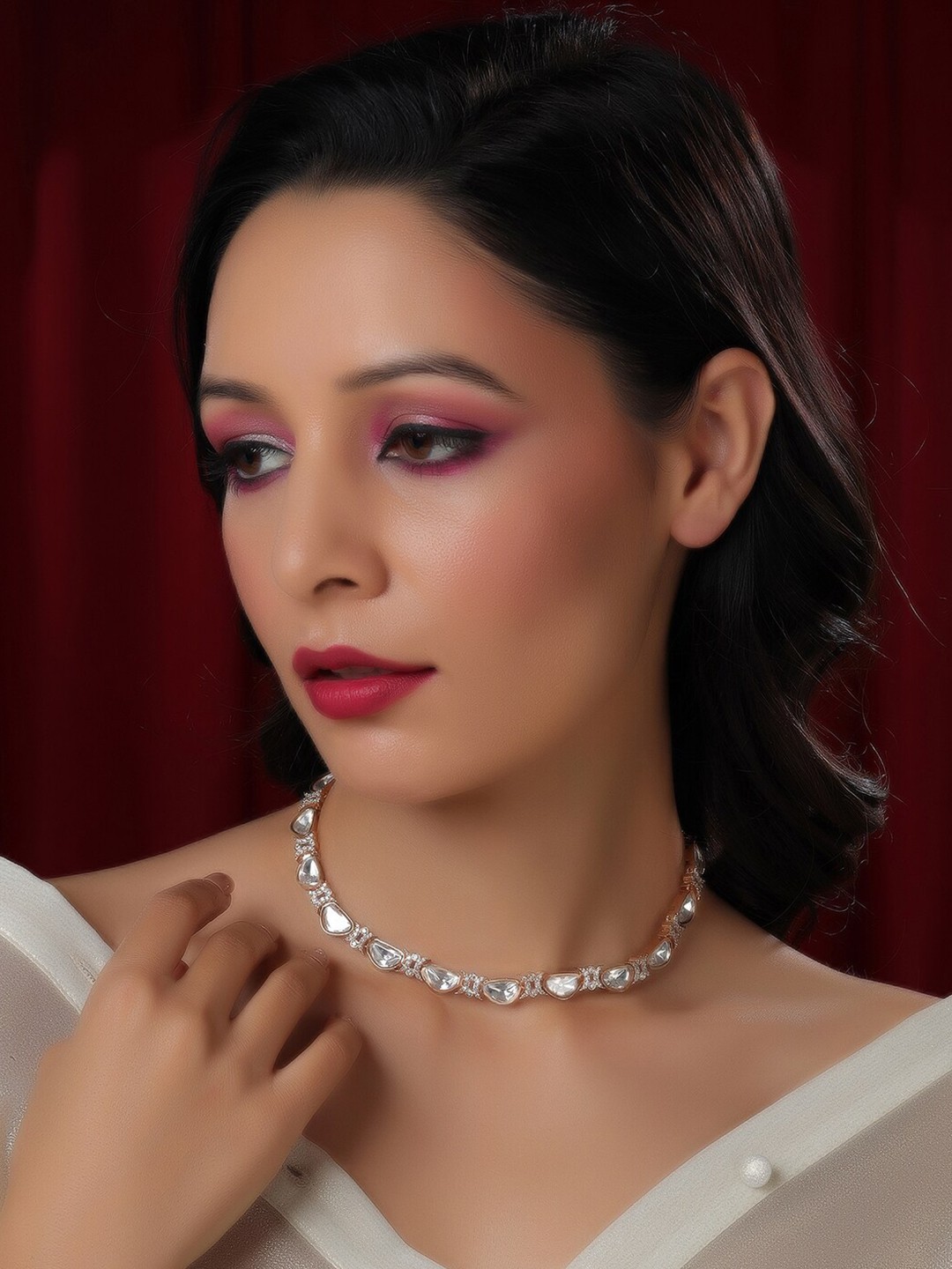 

Ruby Raang Brass Gold-Plated Necklace