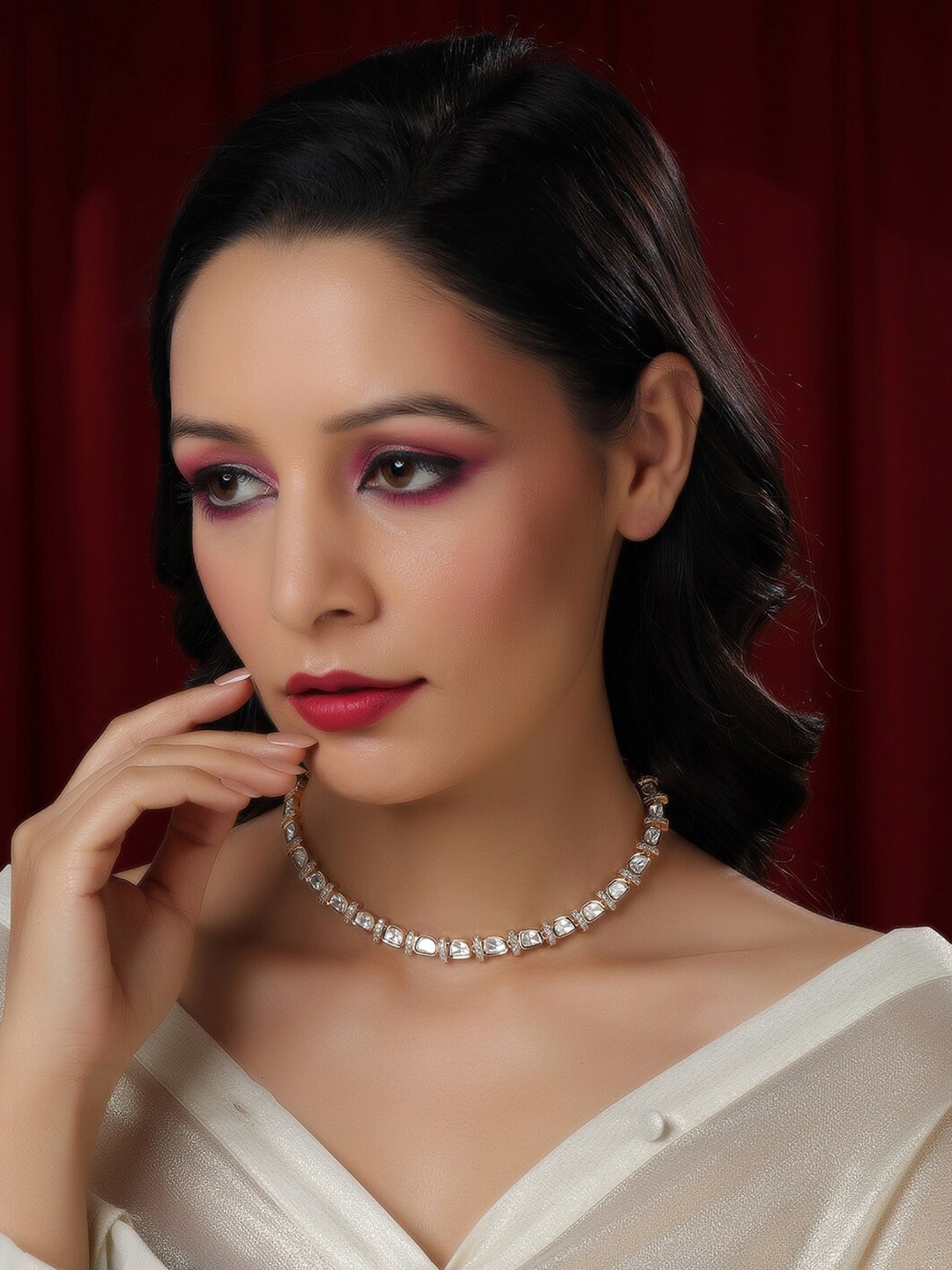 

Ruby Raang Brass Gold-Plated Necklace