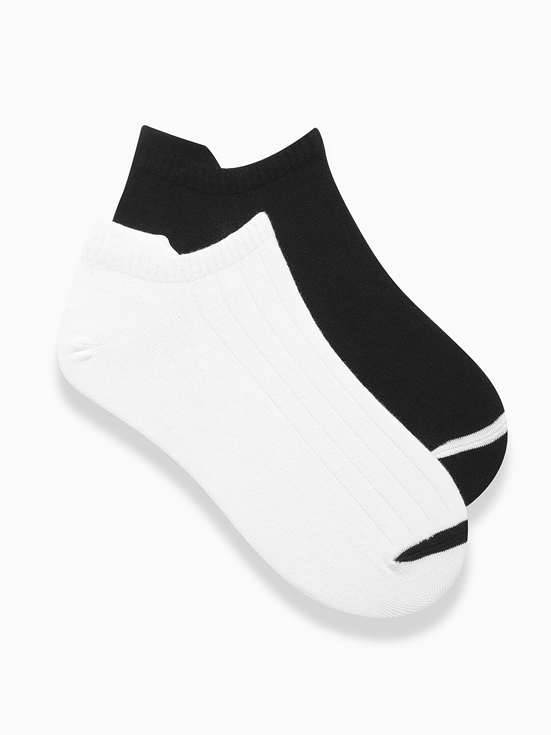 

THE BEAR HOUSE Men Pack Of 2 Ankle Length Socks, Black