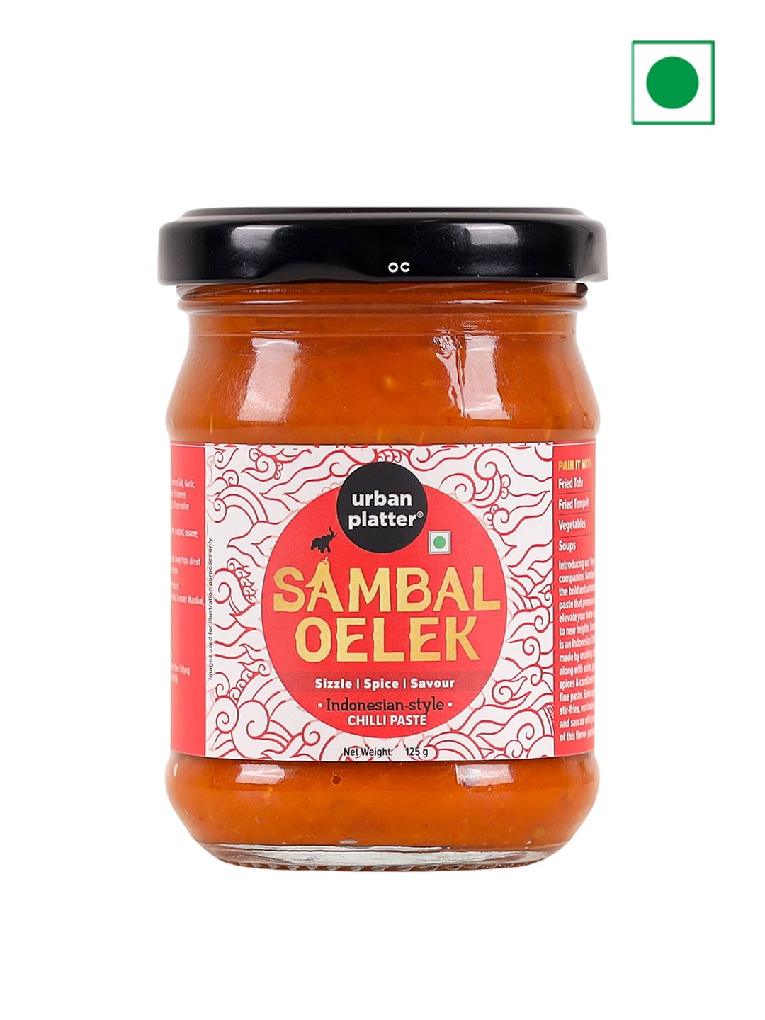 

URBAN PLATTER Sambal Oelek 125 gms, Orange