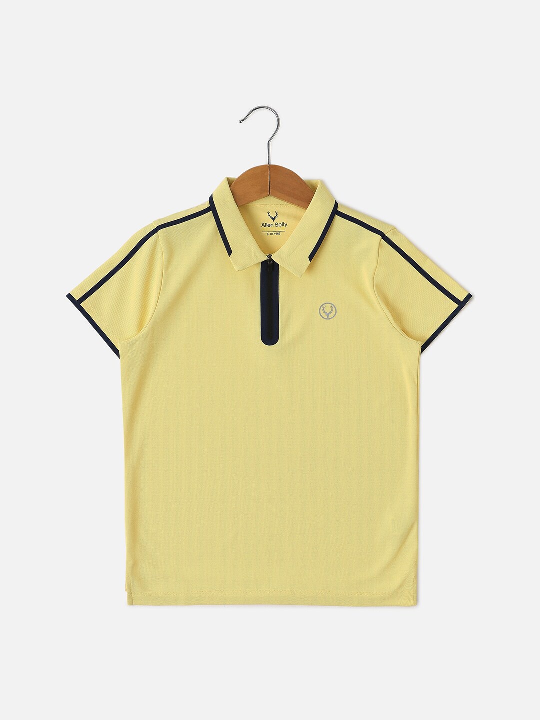 

Allen Solly Junior Boys Polo Collar Extended Sleeves Regular Fit T-shirt, Yellow