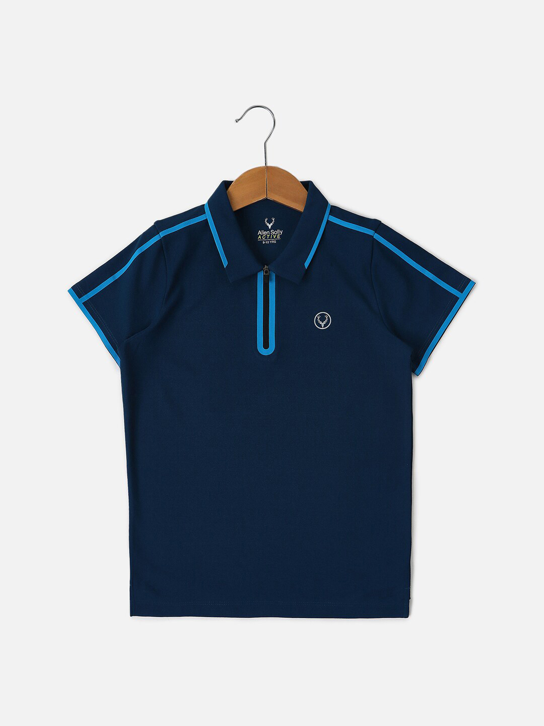 

Allen Solly Junior Boys Polo Collar Regular Fit T-shirt, Navy blue