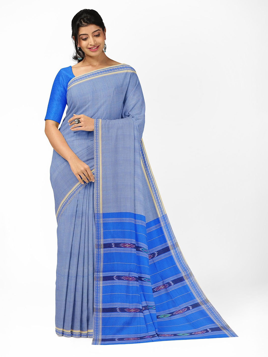 

APCO Bandar Pure Cotton Polavaram Saree, Blue